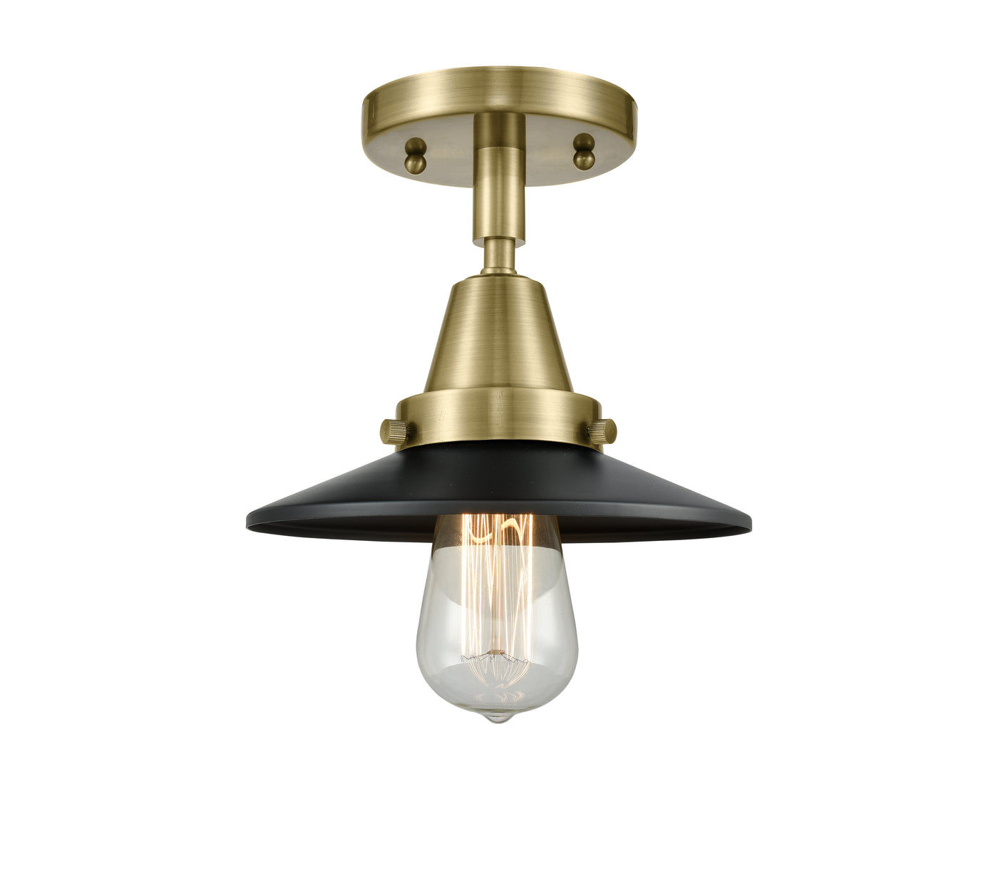 Caden Semi-Flush Mount Brushed Satin Nickel