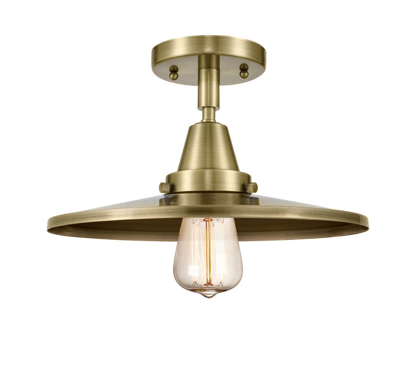 Caden Semi-Flush Mount Brushed Satin Nickel