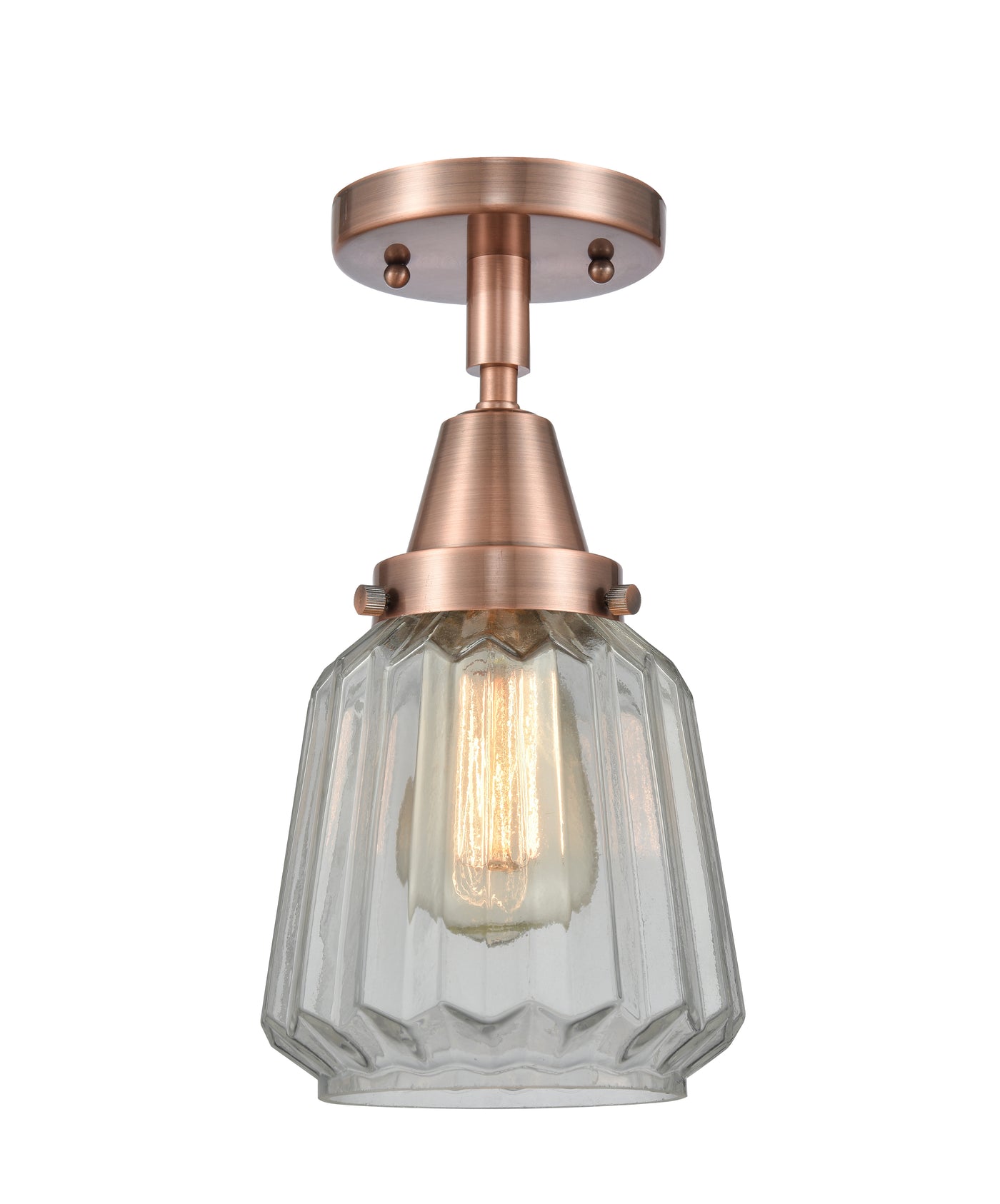 Caden Semi-Flush Mount Brushed Satin Nickel