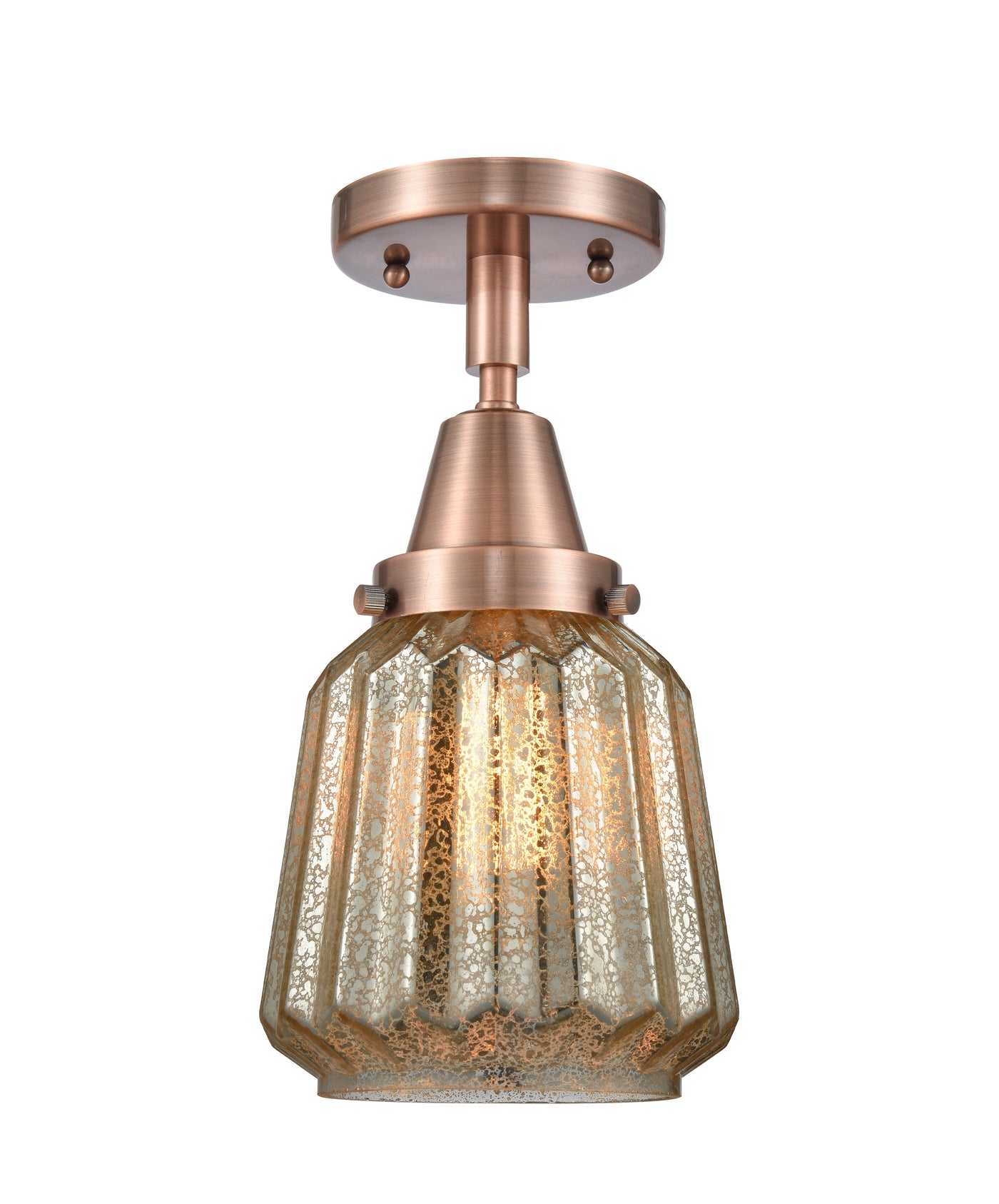 Caden Semi-Flush Mount Brushed Satin Nickel