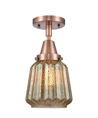 Caden Semi-Flush Mount Brushed Satin Nickel