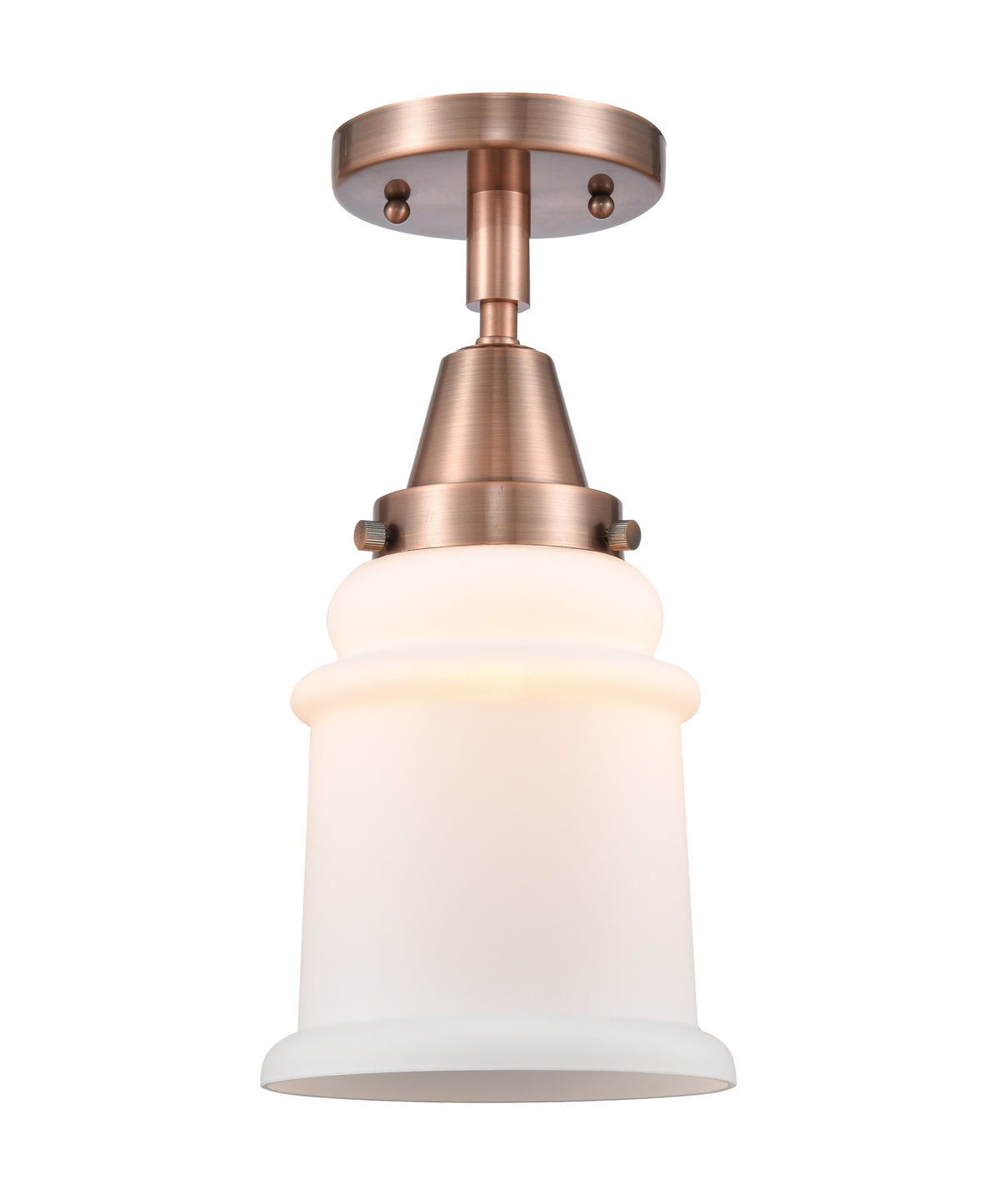 Canton 6-Inch 1-Light Semi-Flush Mount 10-Inch High 7.125-Inch Shade Height