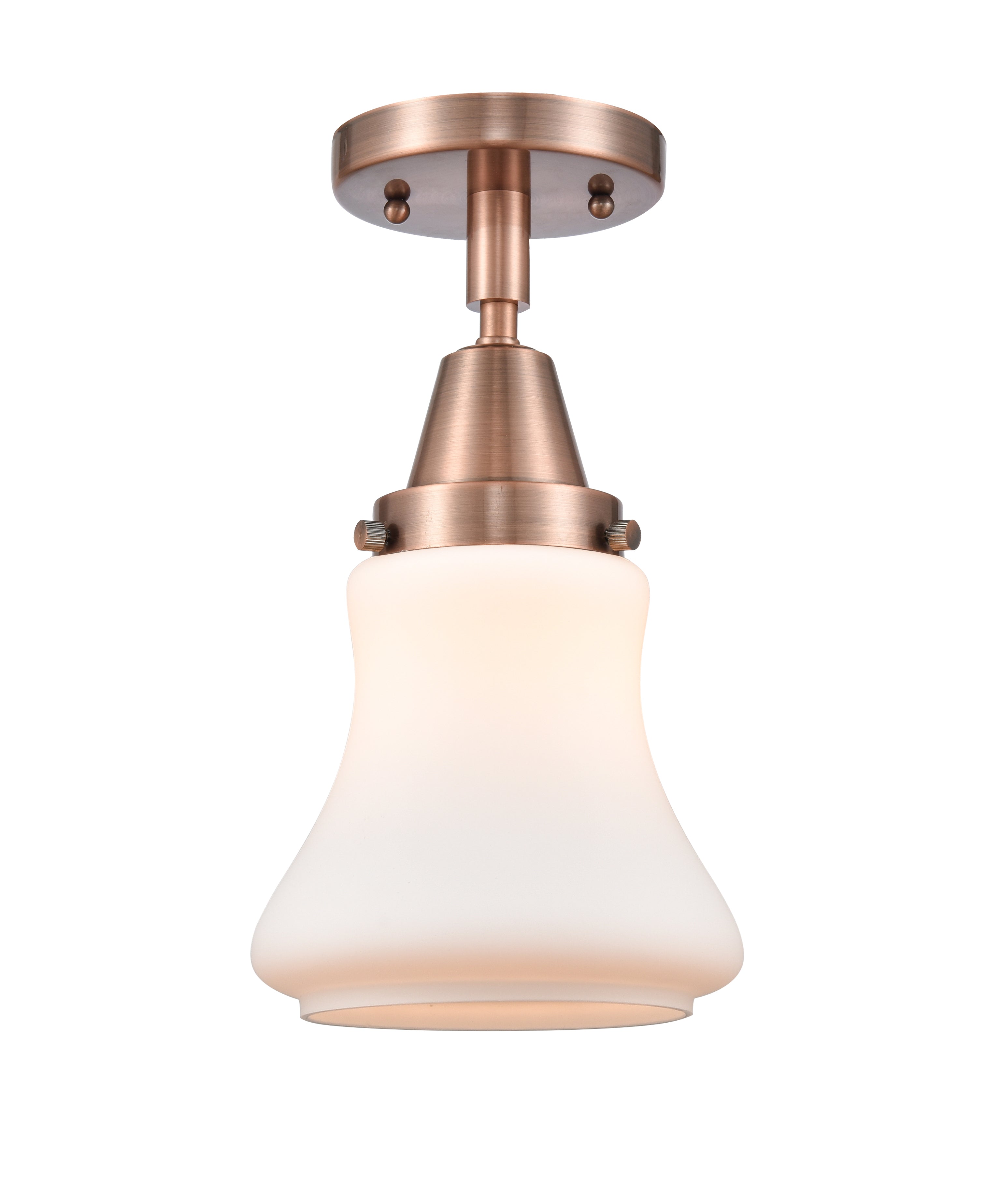 Caden Semi-Flush Mount Seedy Glass Nickel