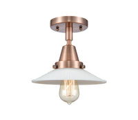 Caden Semi-Flush Mount Brushed Nickel Glass
