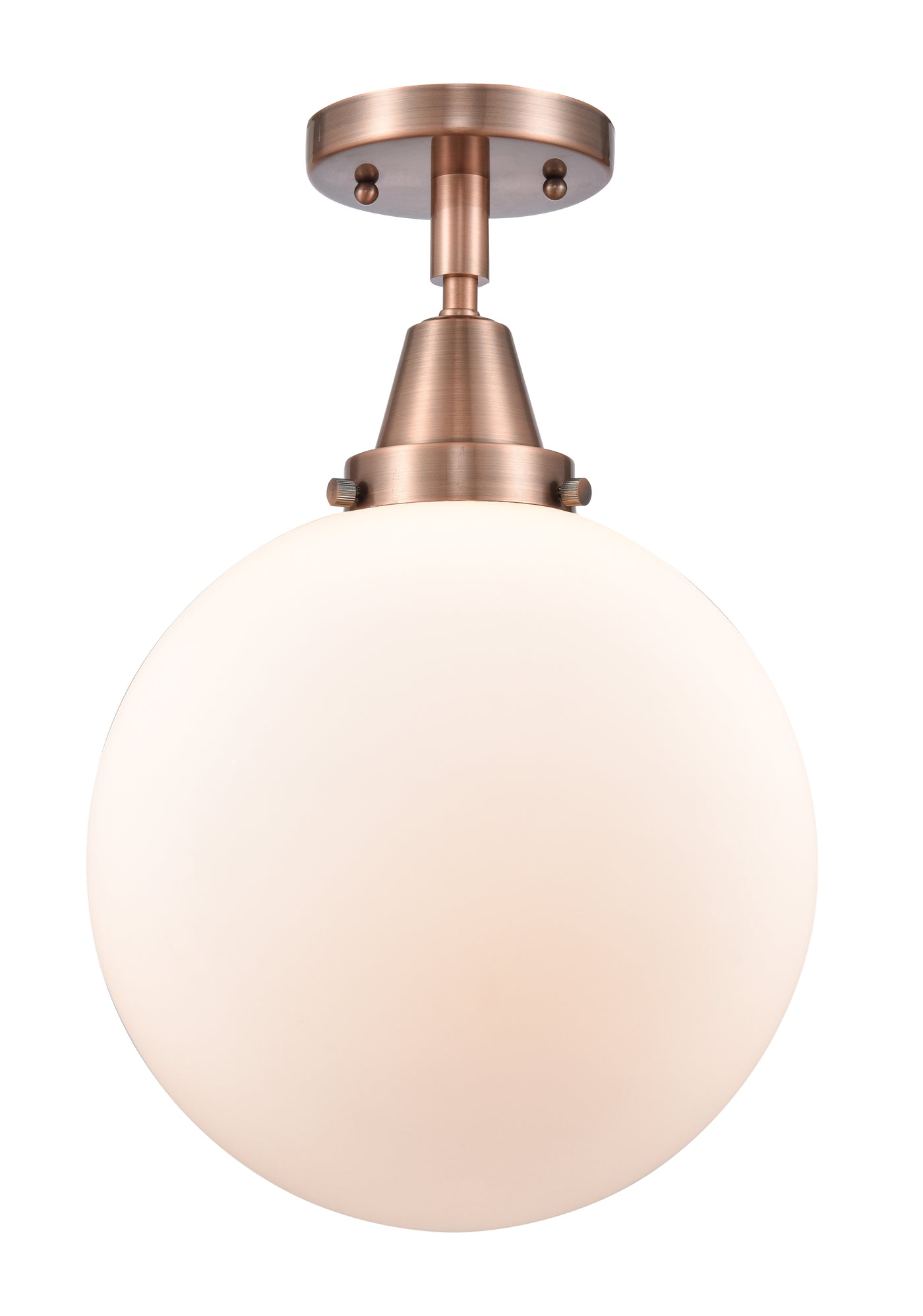 Caden Semi-Flush Mount Brushed Nickel Glass