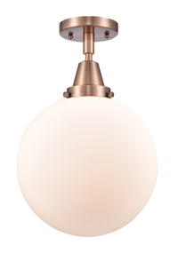 Caden Semi-Flush Mount Brushed Nickel Glass