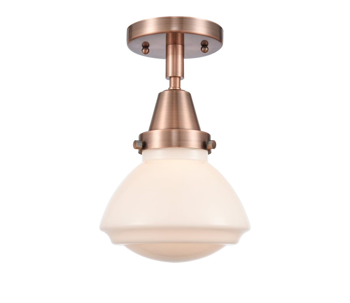 Olean 7-Inch 1-Light Semi-Flush Mount with LED Bulb 7.75-Inch High