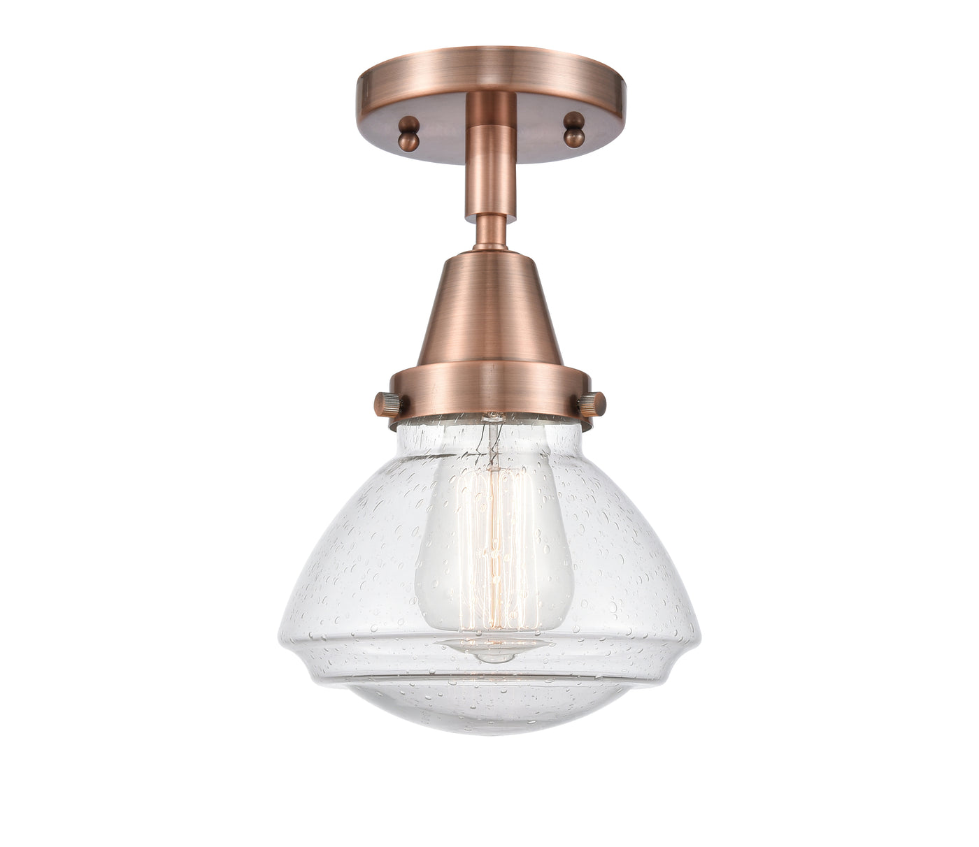 Caden Semi-Flush Mount Brushed Satin Nickel