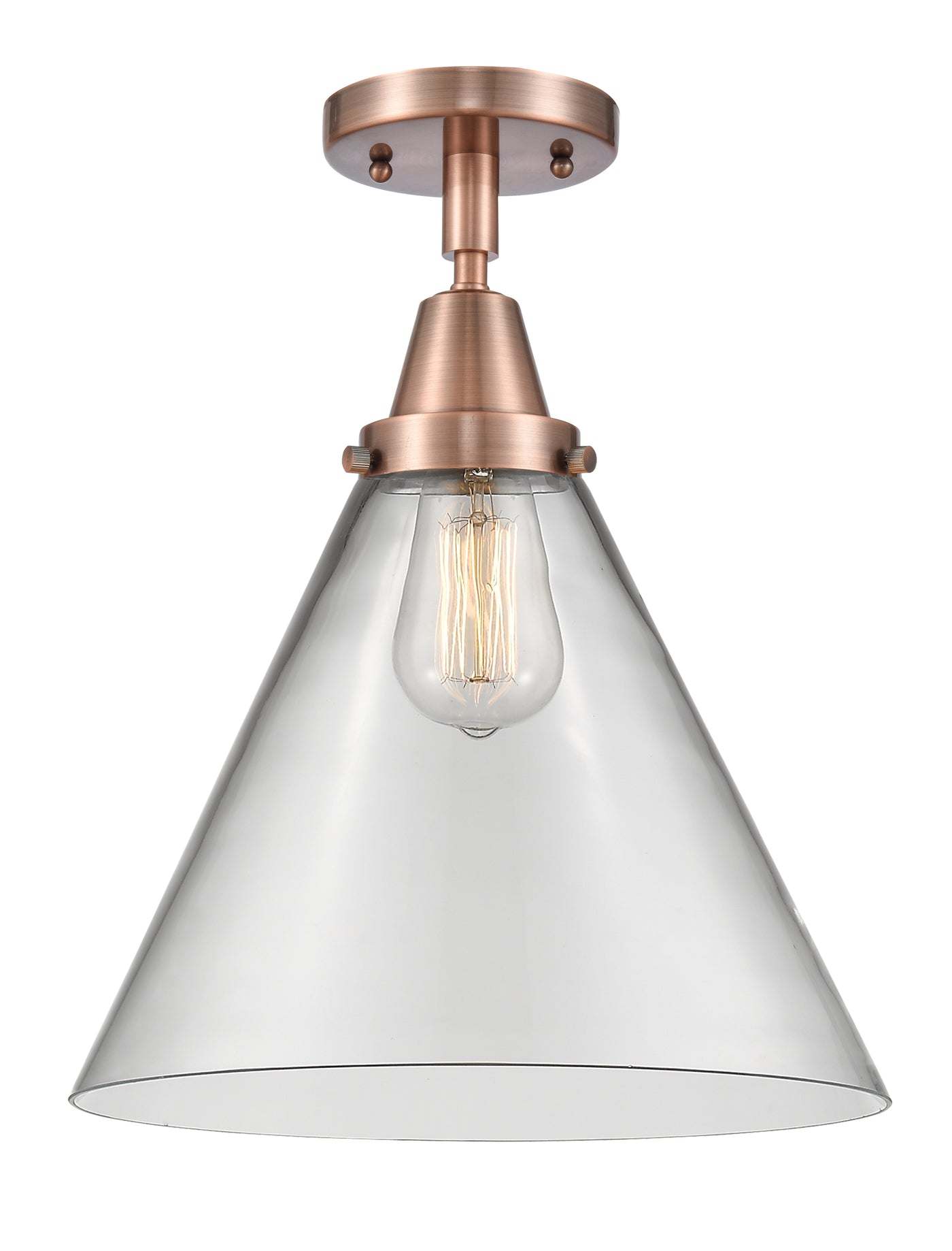 Caden Semi-Flush Mount Brushed Satin Nickel