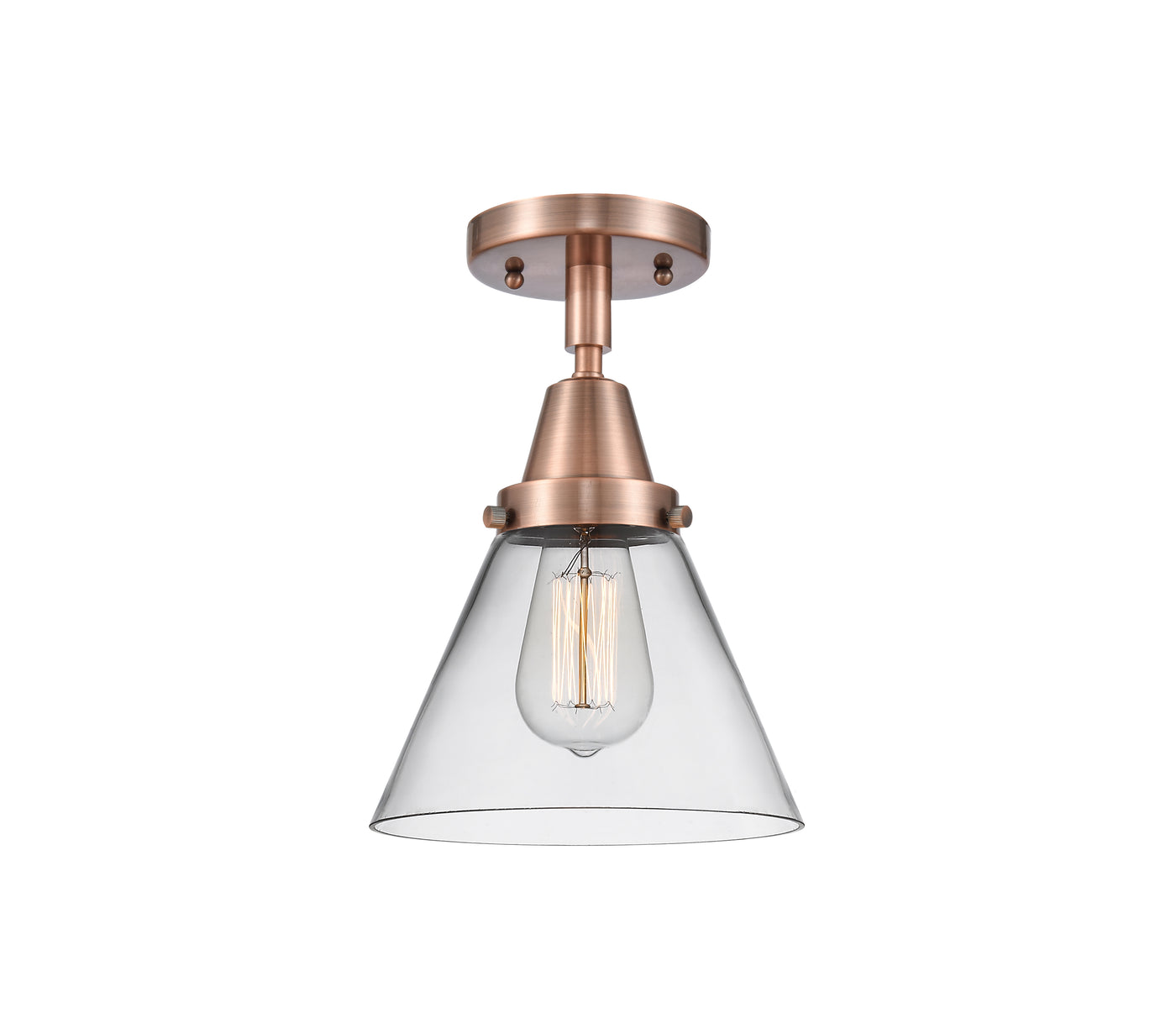 Caden Semi-Flush Mount Brushed Satin Nickel