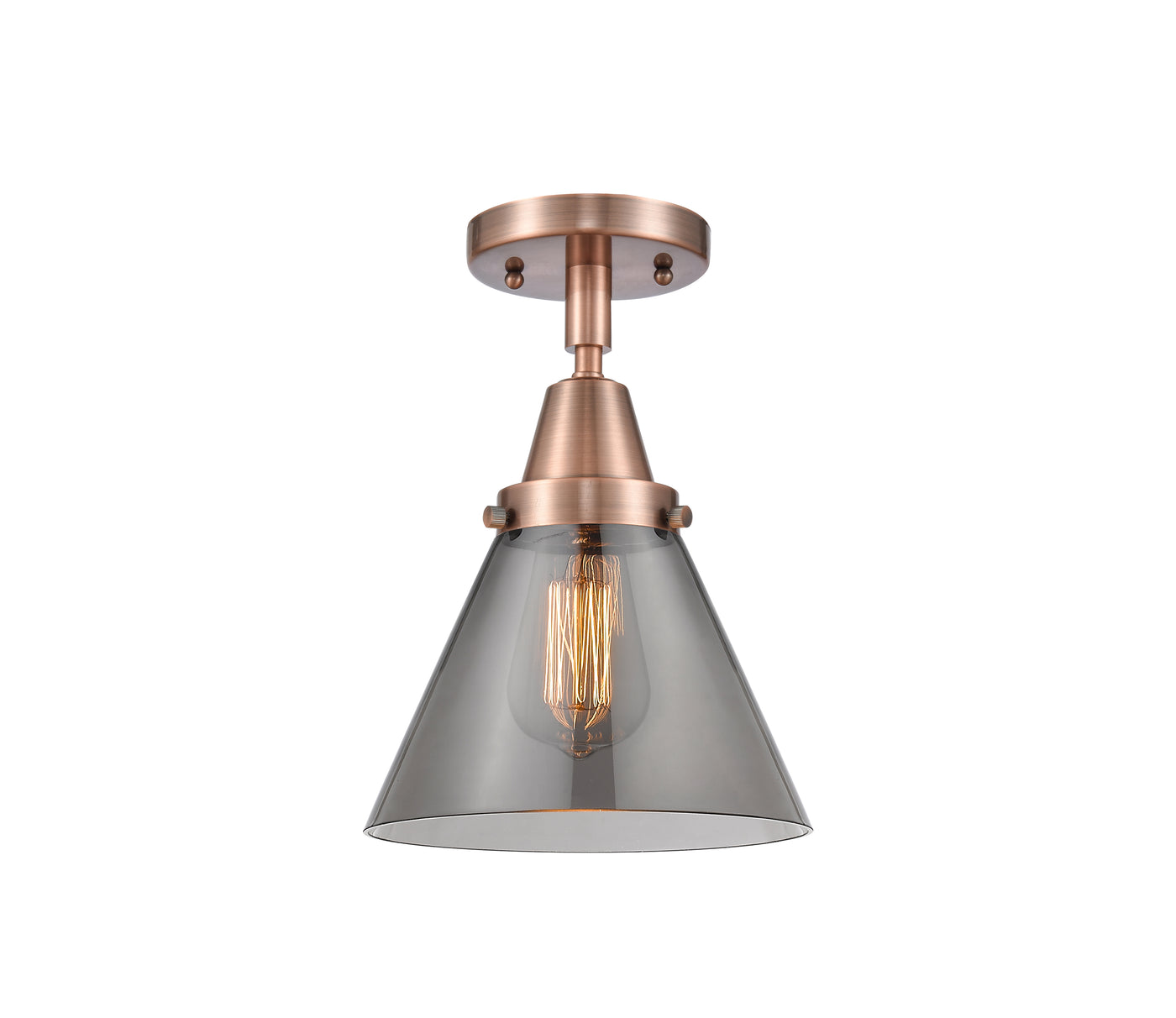 Caden Semi-Flush Mount Brushed Satin Nickel
