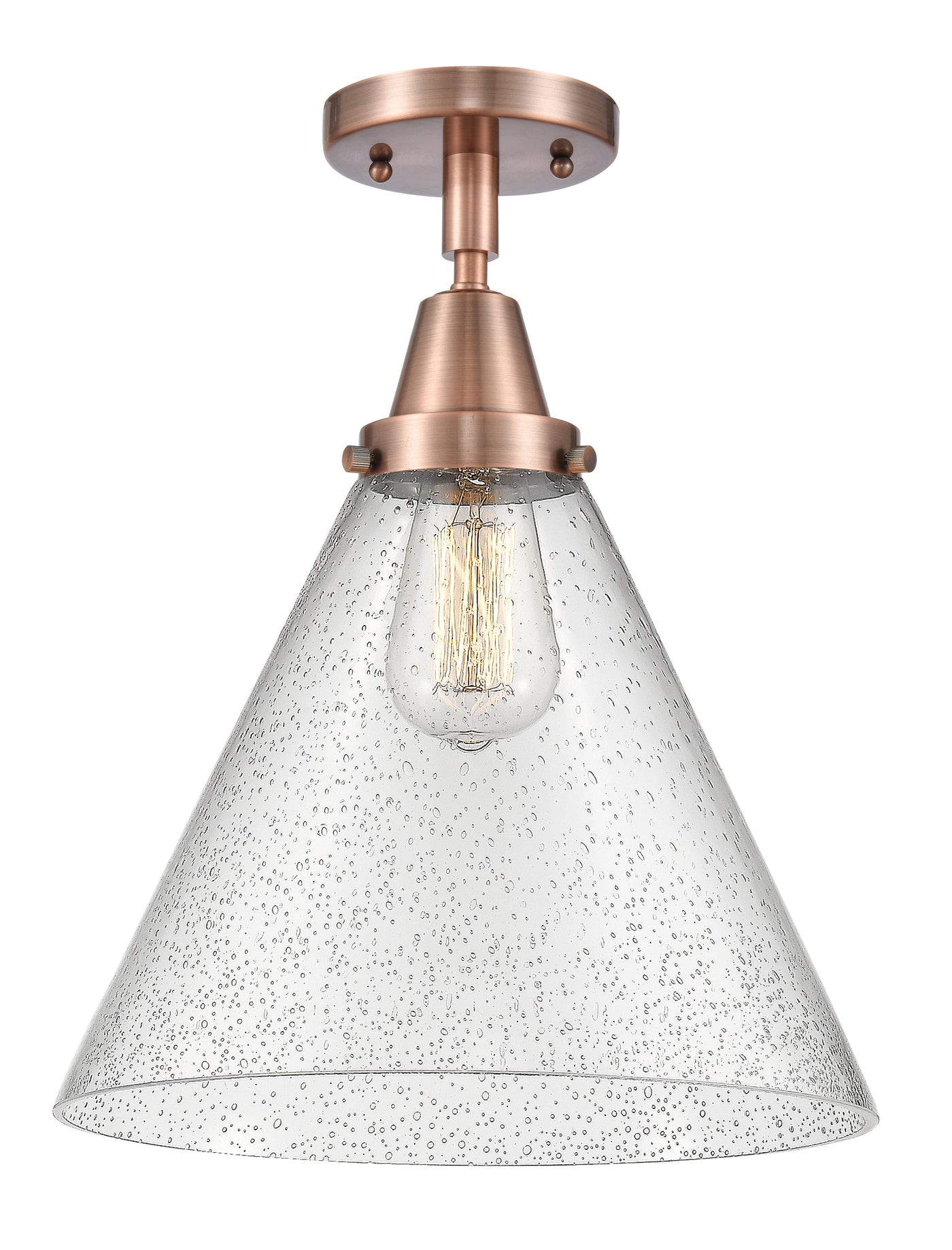 Caden Semi-Flush Brushed Satin Nickel