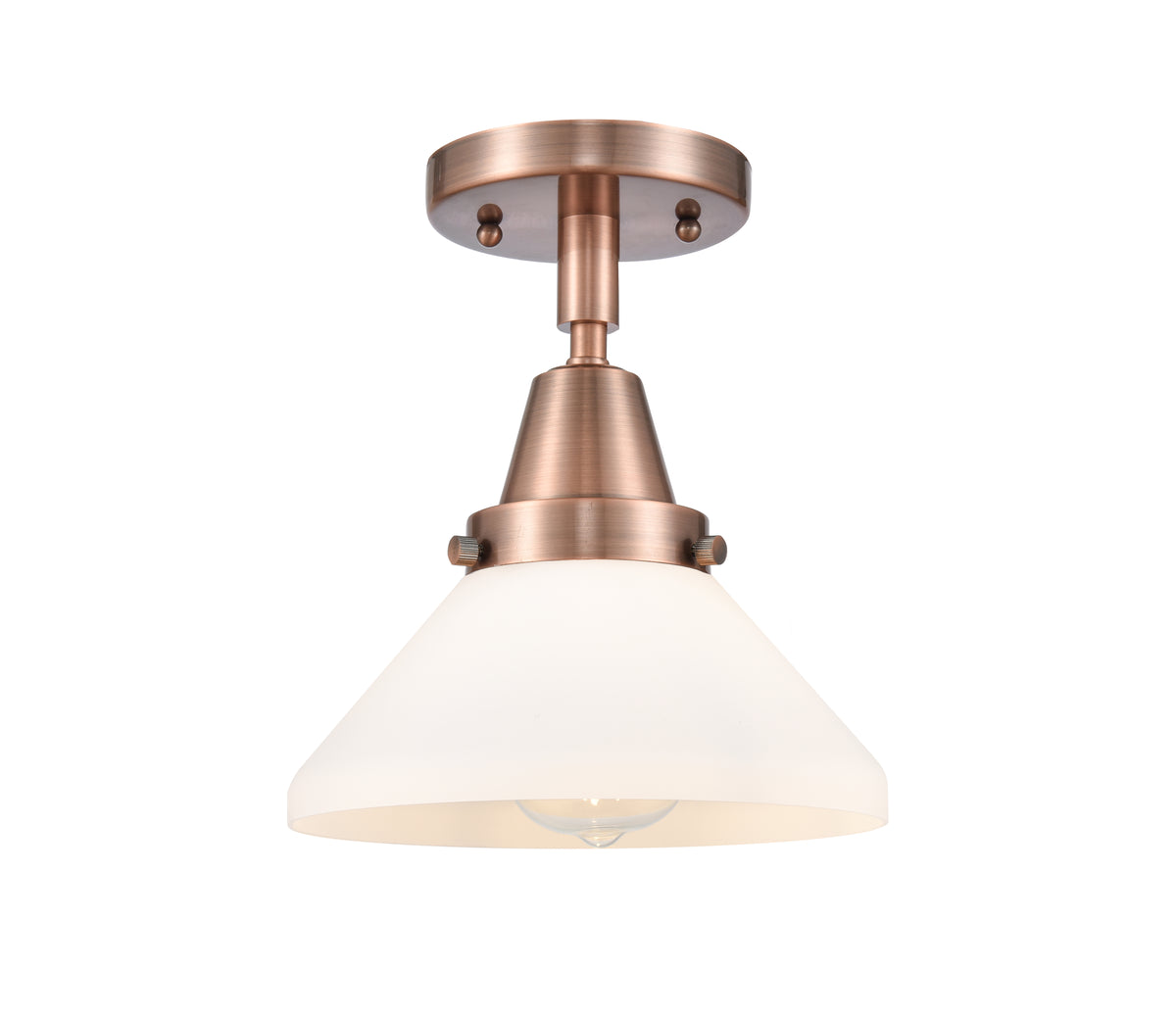 Caden 8-Inch 1-Light Semi-Flush Mount