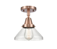 Caden Semi-Flush Mount Brushed Nickel Glass
