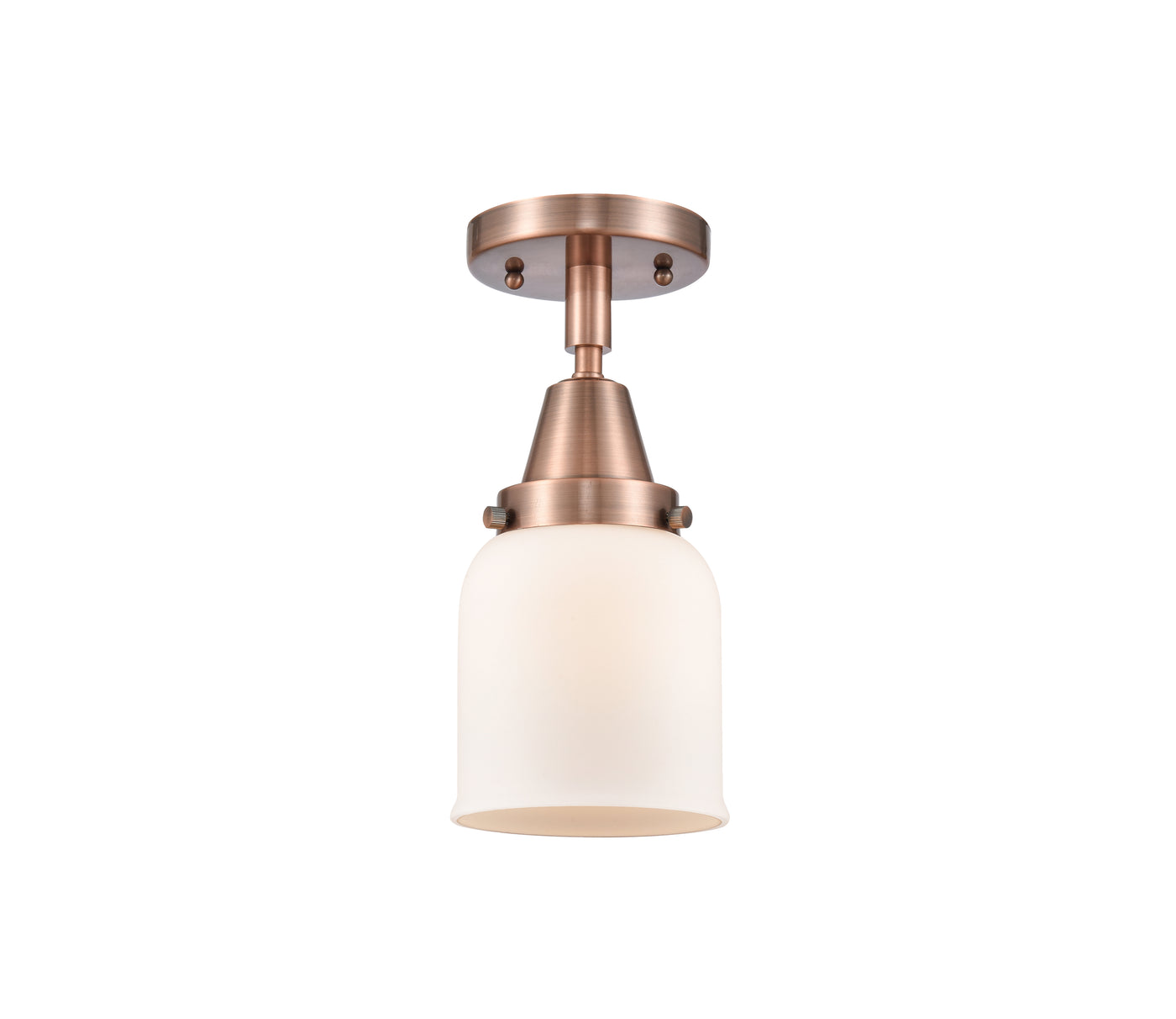 Caden Semi-Flush Mount Satin Nickel 12"