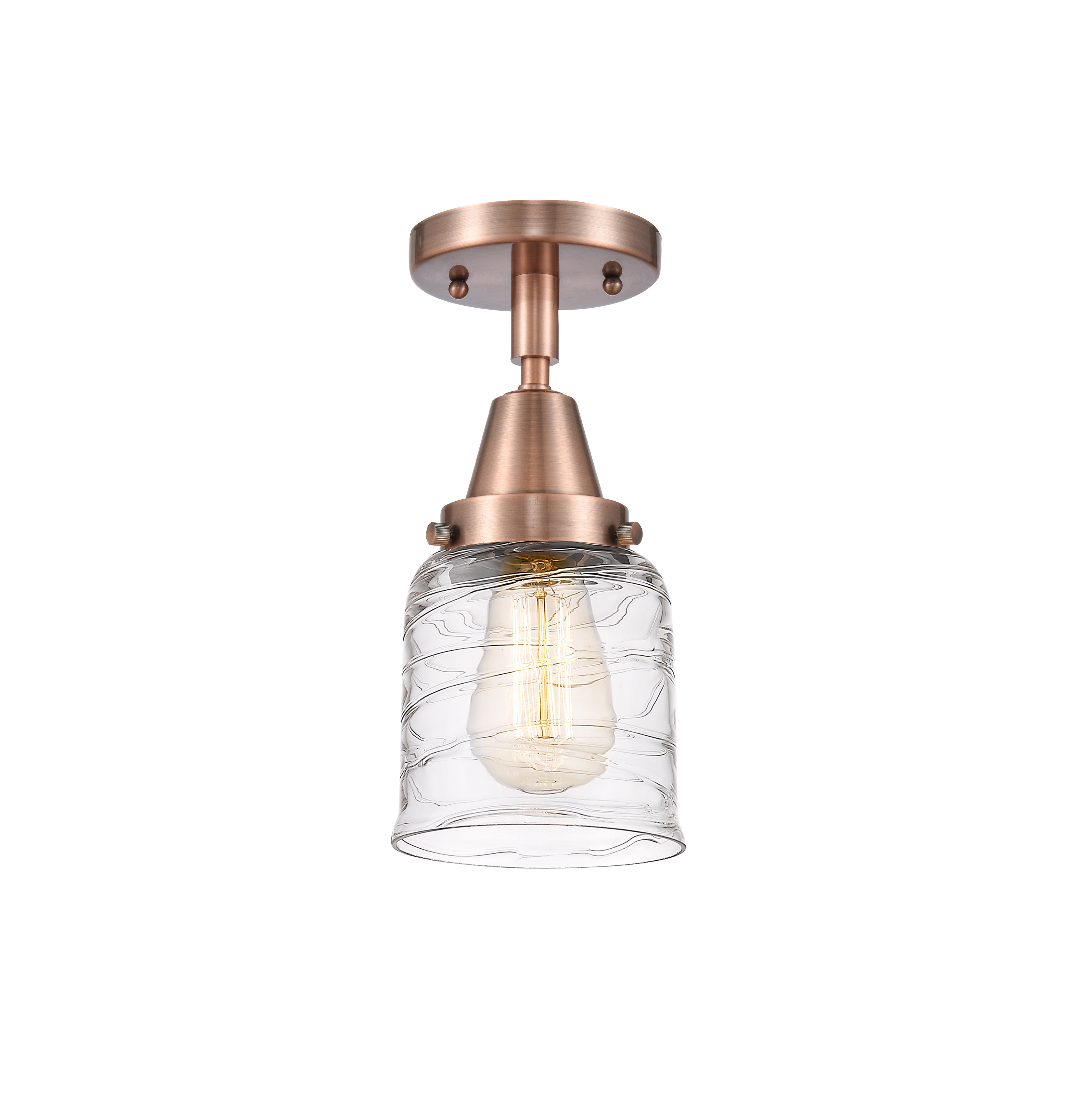Caden Semi-Flush Mount Brushed Satin Nickel