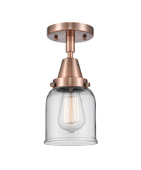 Caden Semi-Flush Mount Glass Steel Nickel