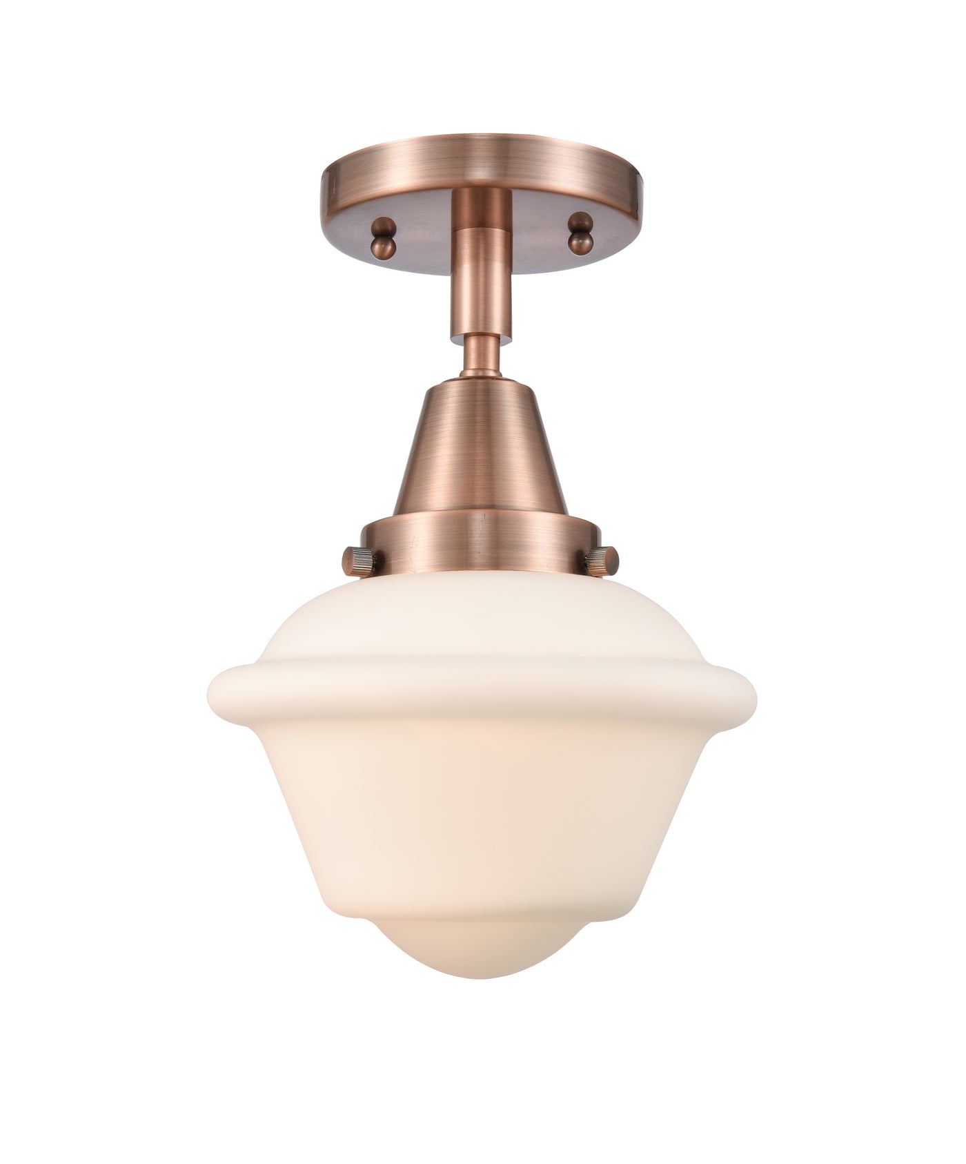 Caden Semi-Flush Mount Brushed Nickel Glass