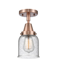 Caden Semi-Flush Mount Glass Steel Nickel