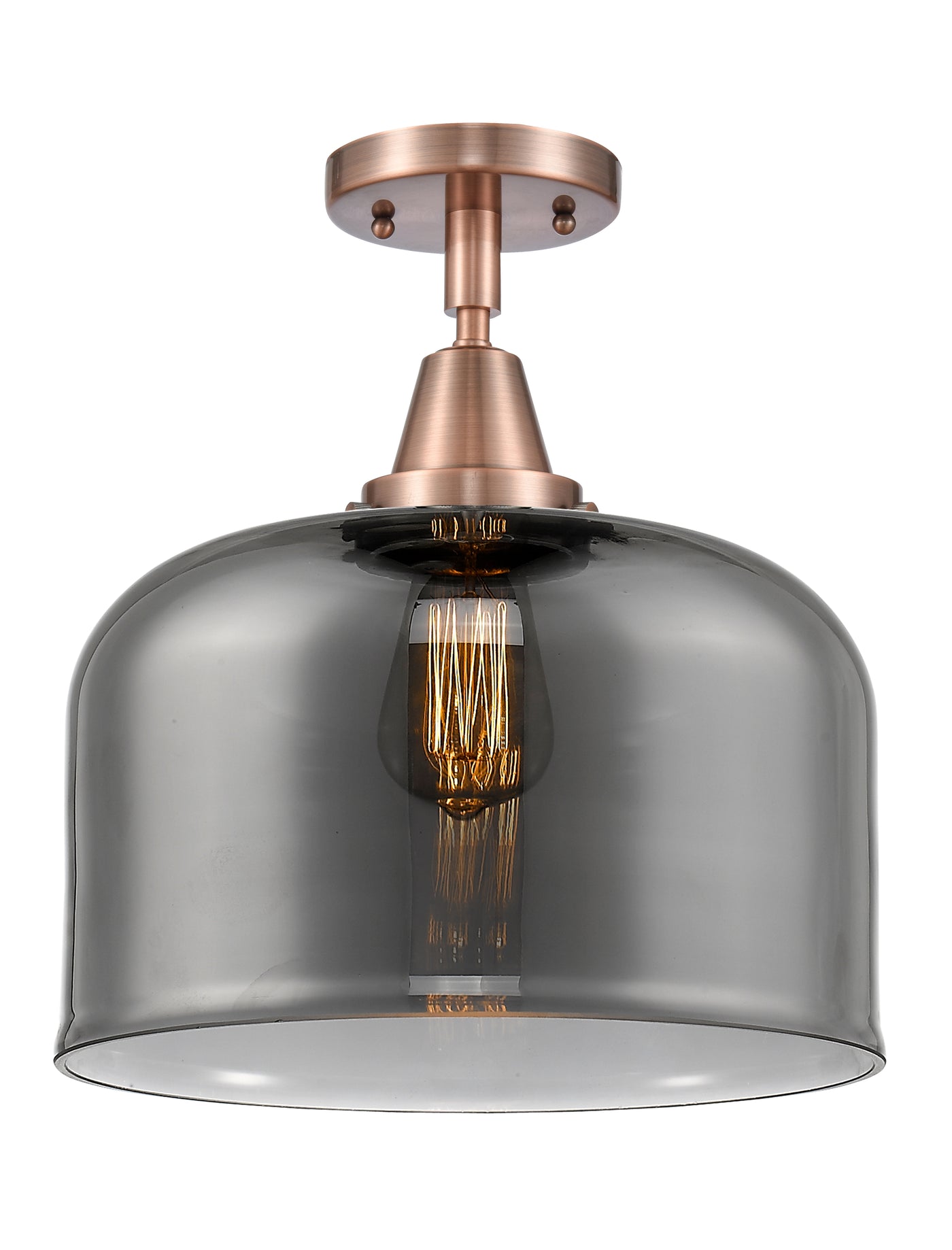 Caden Semi-Flush Mount Brushed Nickel Steel