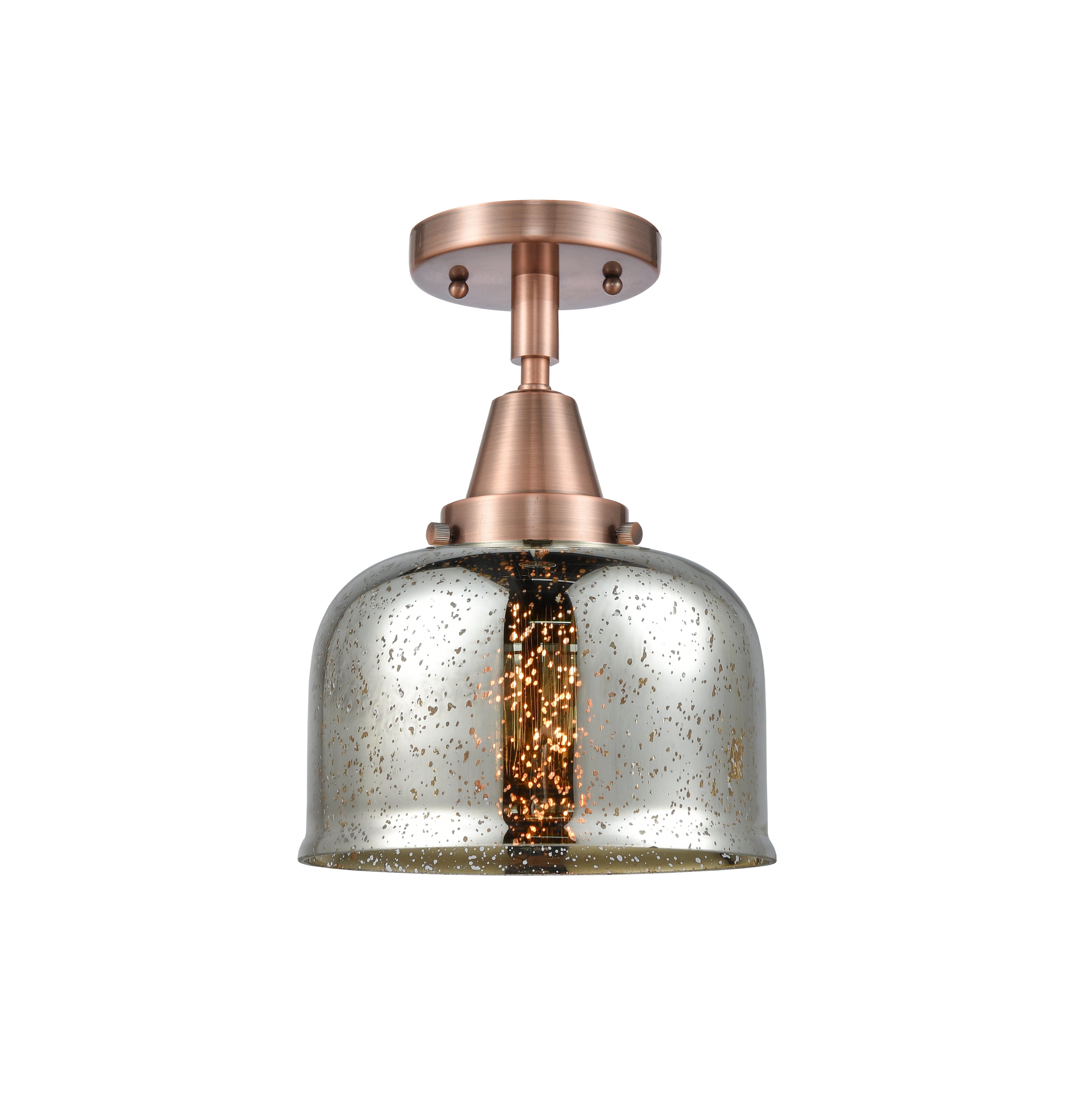 Caden Semi-Flush Mount Brushed Satin Nickel