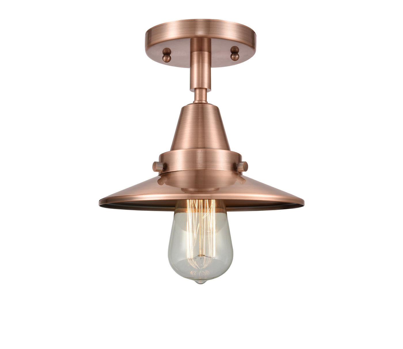 Caden Semi-Flush Mount Brushed Satin Nickel