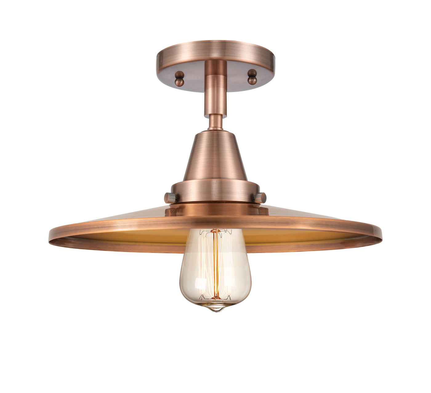 Caden Semi-Flush Mount Brushed Satin Nickel