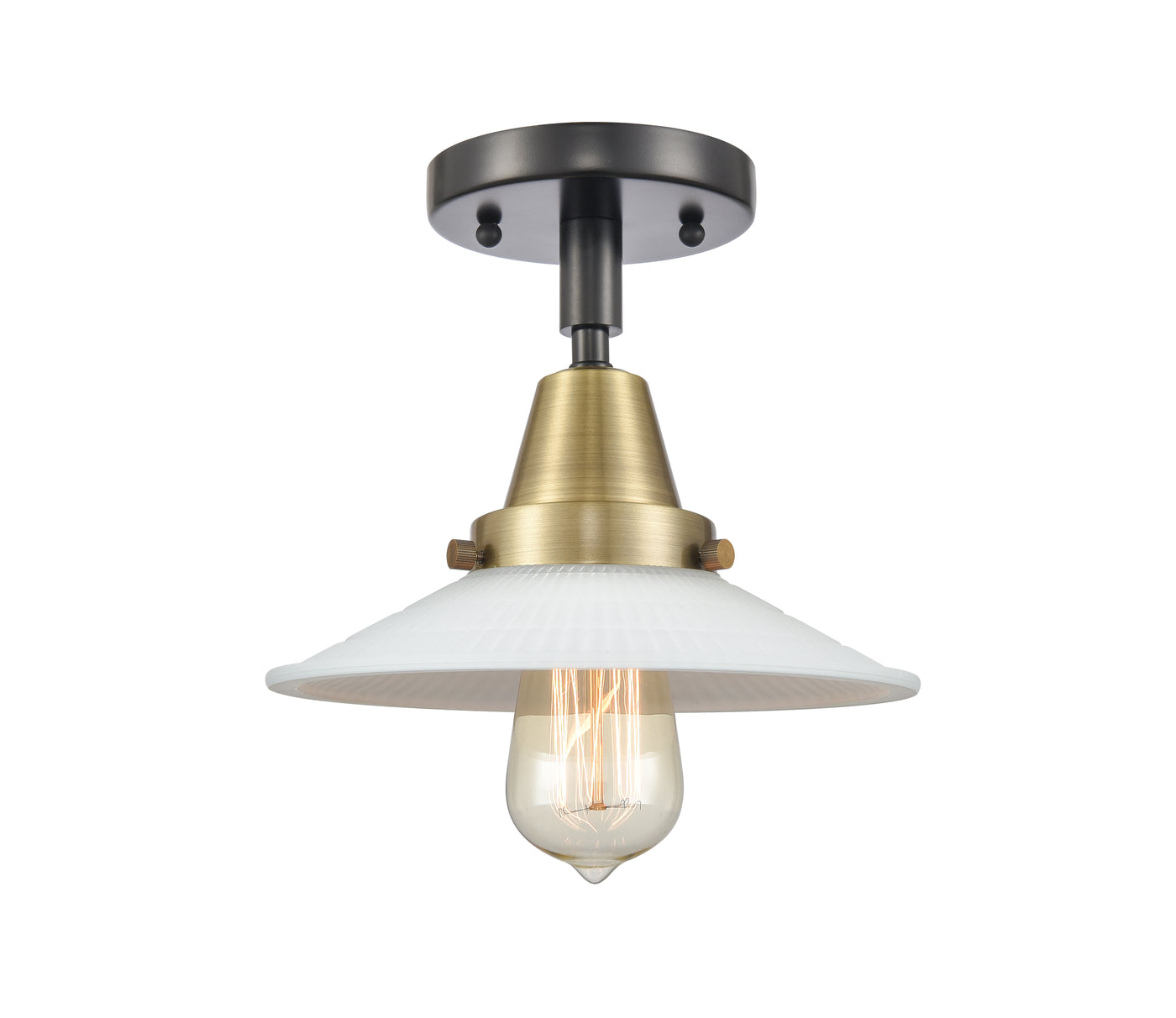 Caden Semi-Flush Mount Brushed Satin Nickel