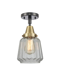 Caden Semi-Flush Mount Brushed Satin Nickel