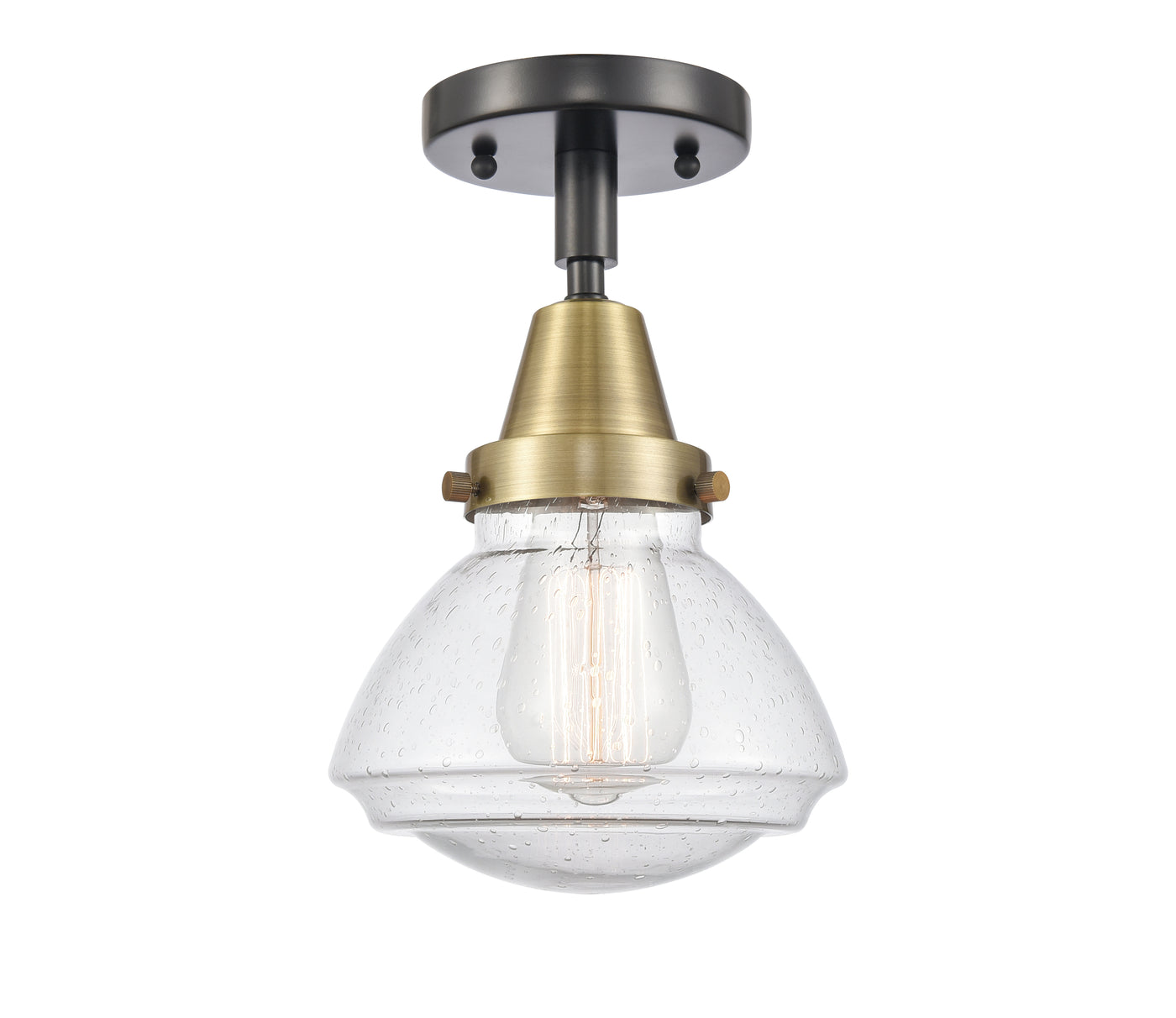 Caden Semi-Flush Mount Brushed Satin Nickel