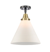 Caden Semi-Flush Brushed Satin Nickel