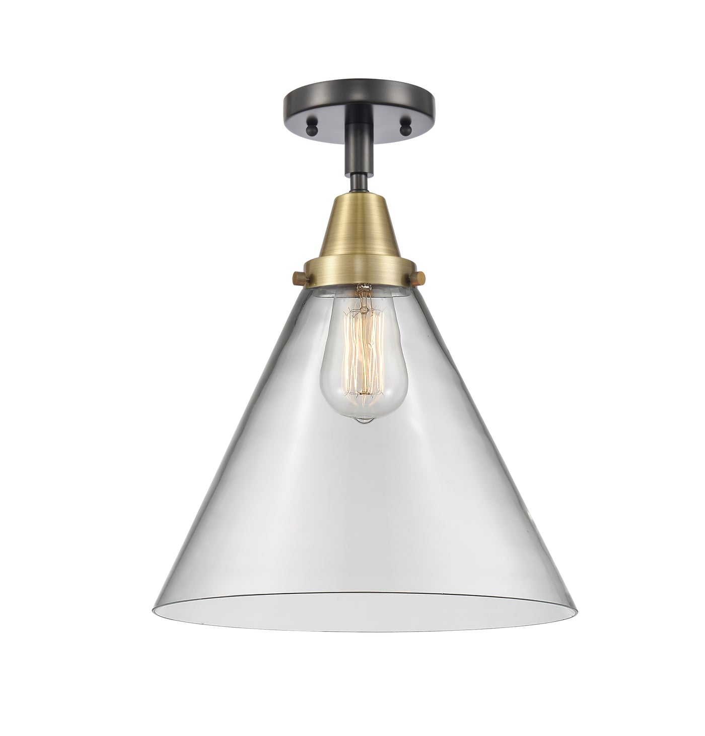 Caden Semi-Flush Brushed Satin Nickel