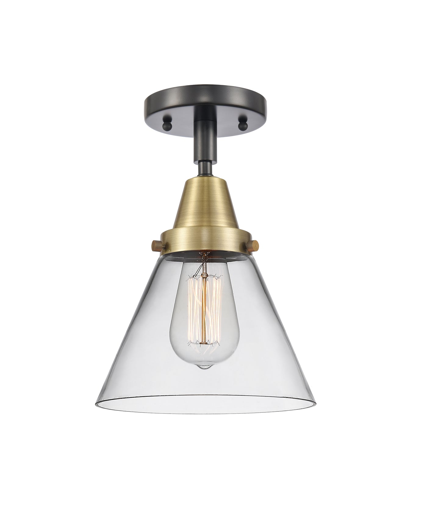 Caden Semi-Flush Mount Brushed Satin Nickel