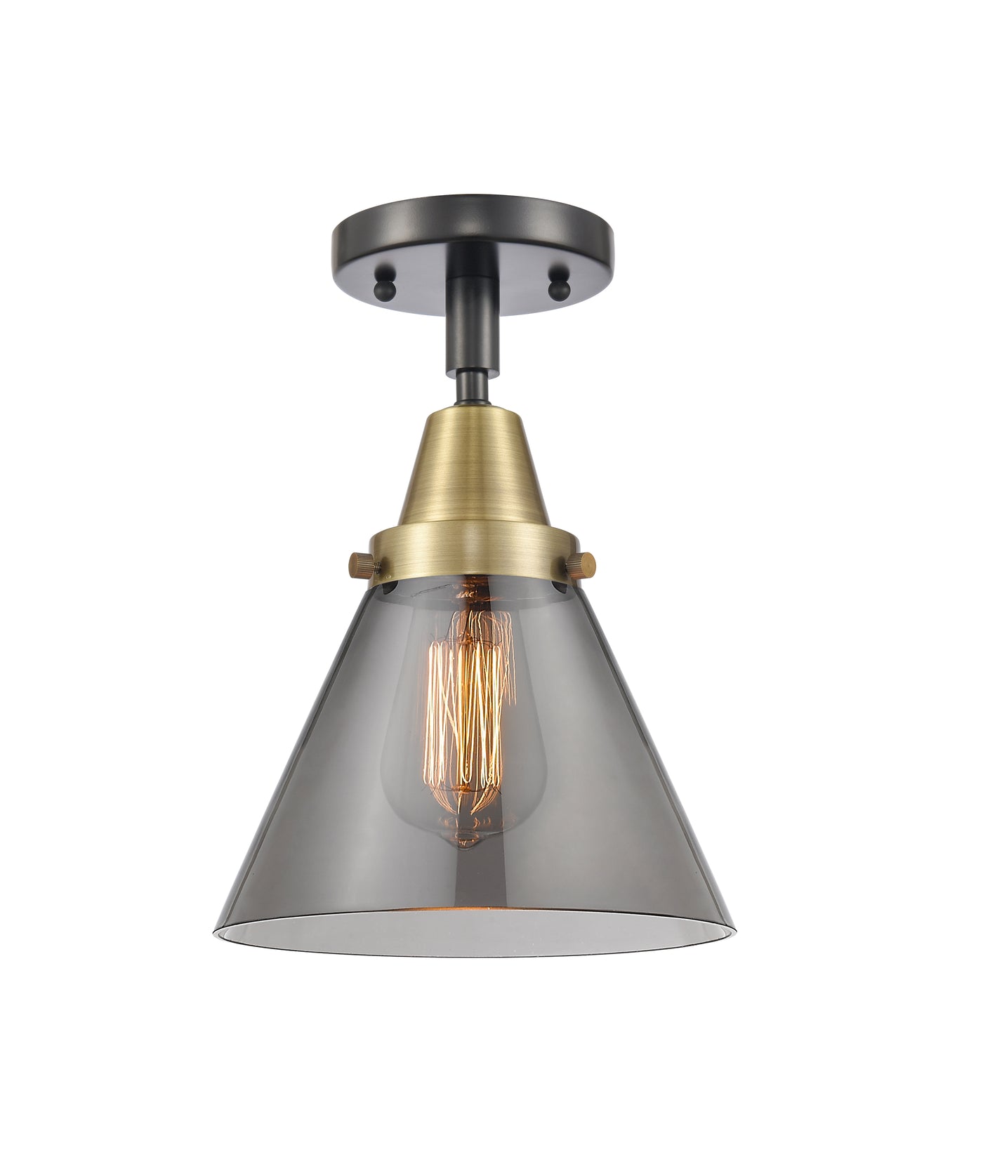 Caden Semi-Flush Mount Brushed Satin Nickel