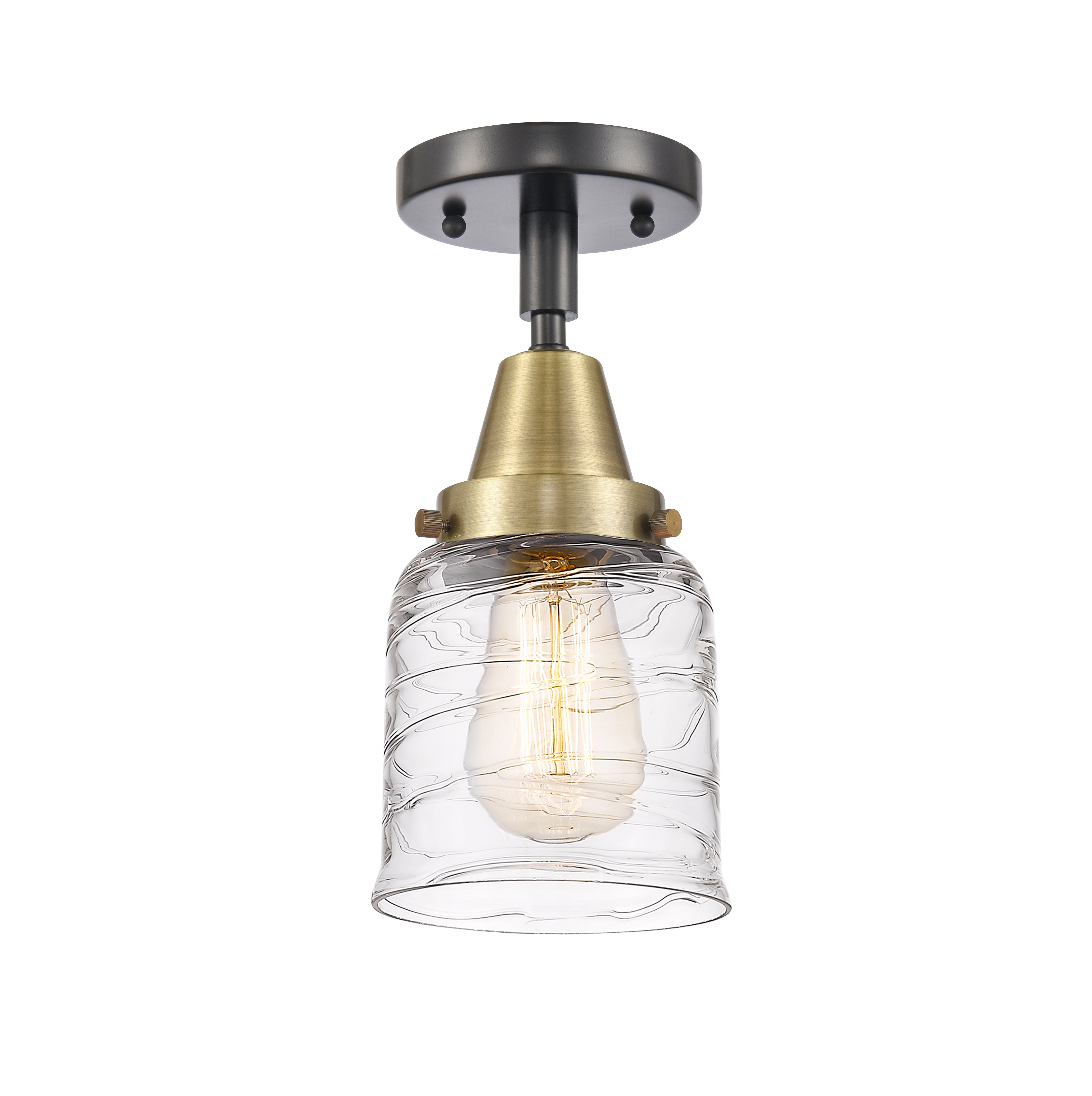 Caden Semi-Flush Mount Brushed Satin Nickel