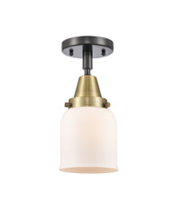 Caden Semi-Flush Mount Glass Steel Nickel