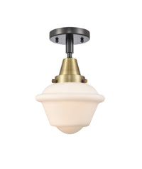 Caden Semi-Flush Mount Brushed Nickel Glass