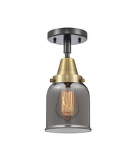 Caden Semi-Flush Mount Glass Steel Nickel
