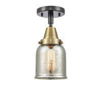 Caden Semi-Flush Mount Satin Nickel 12"