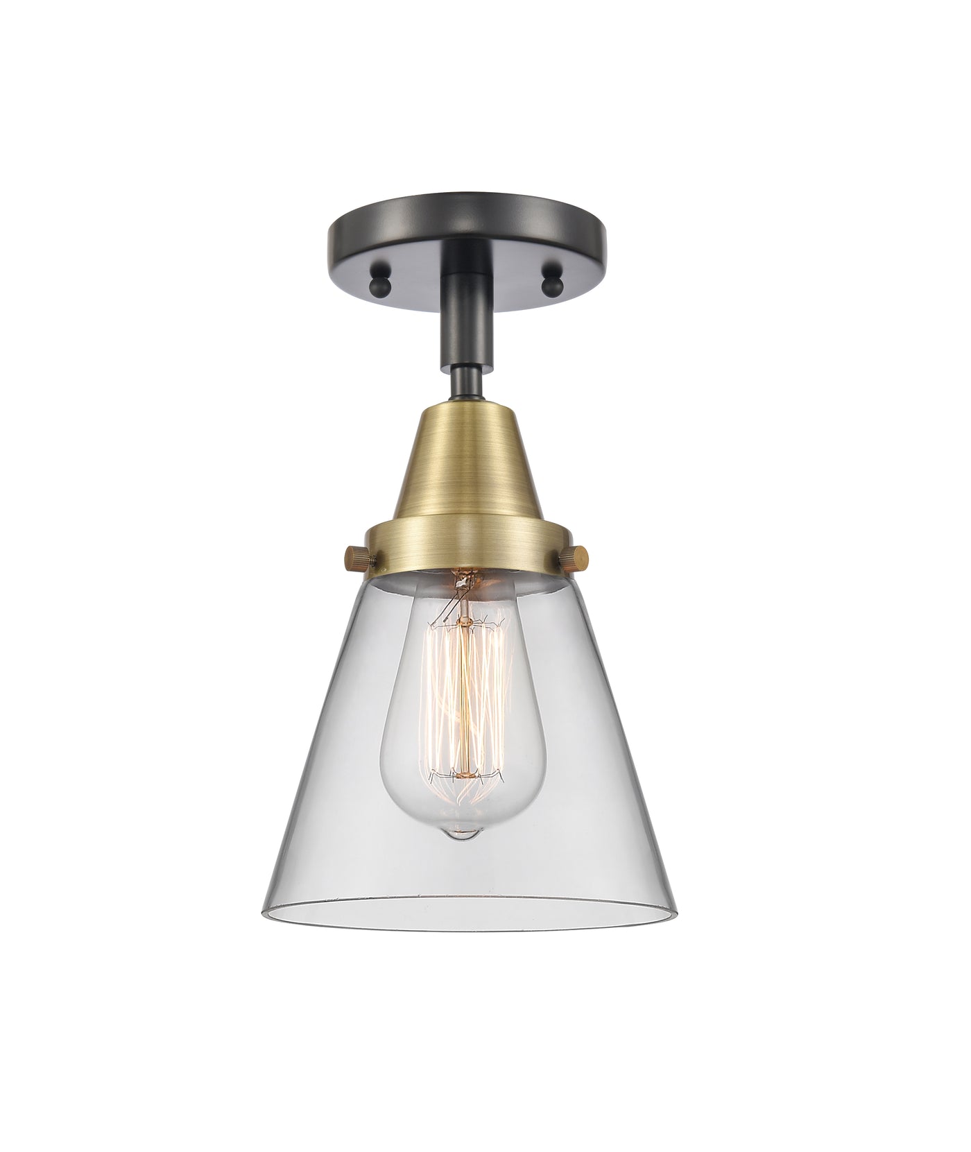 Caden Semi-Flush Mount Brushed Satin Nickel