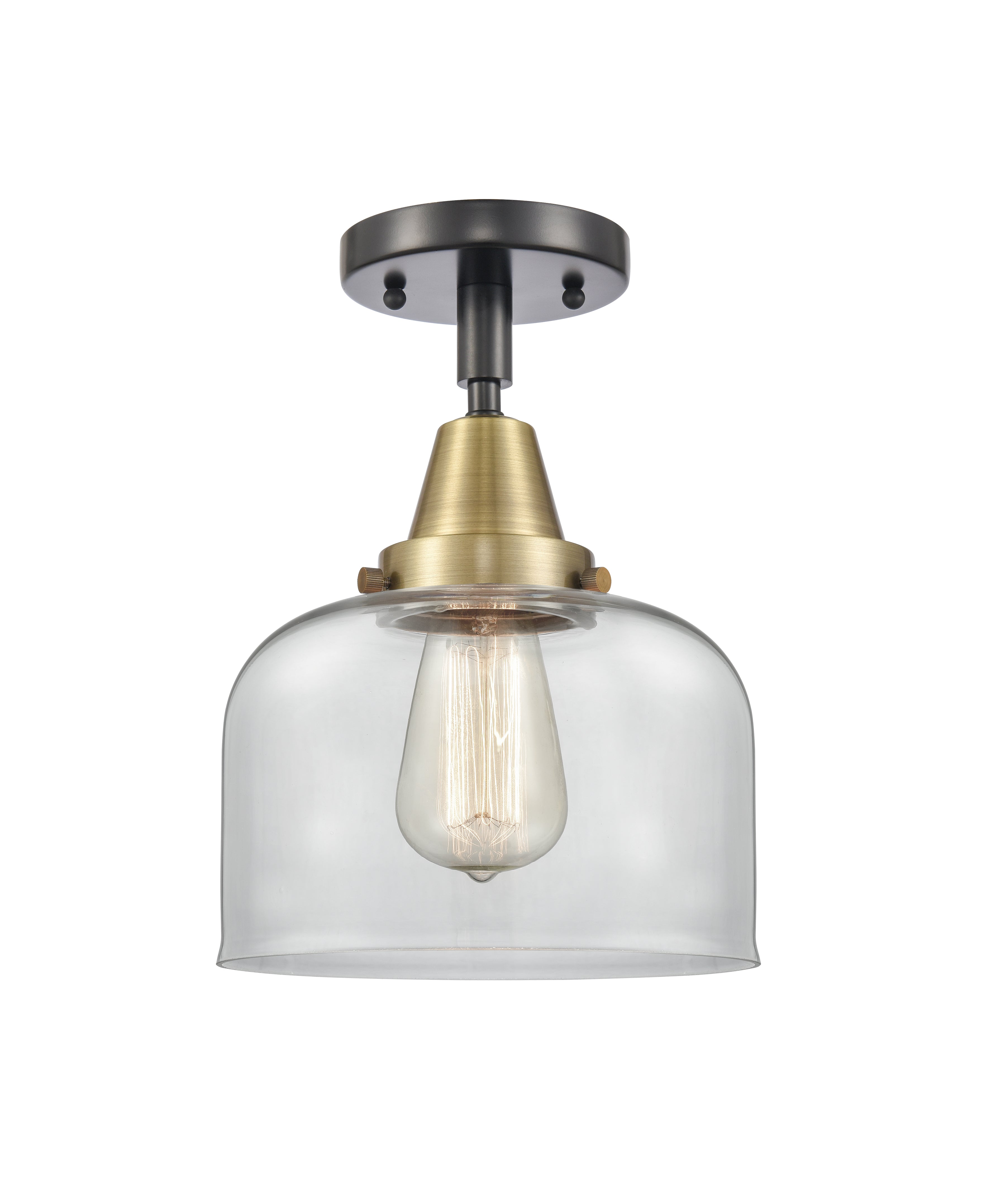 Caden Semi-Flush Mount Brushed Satin Nickel