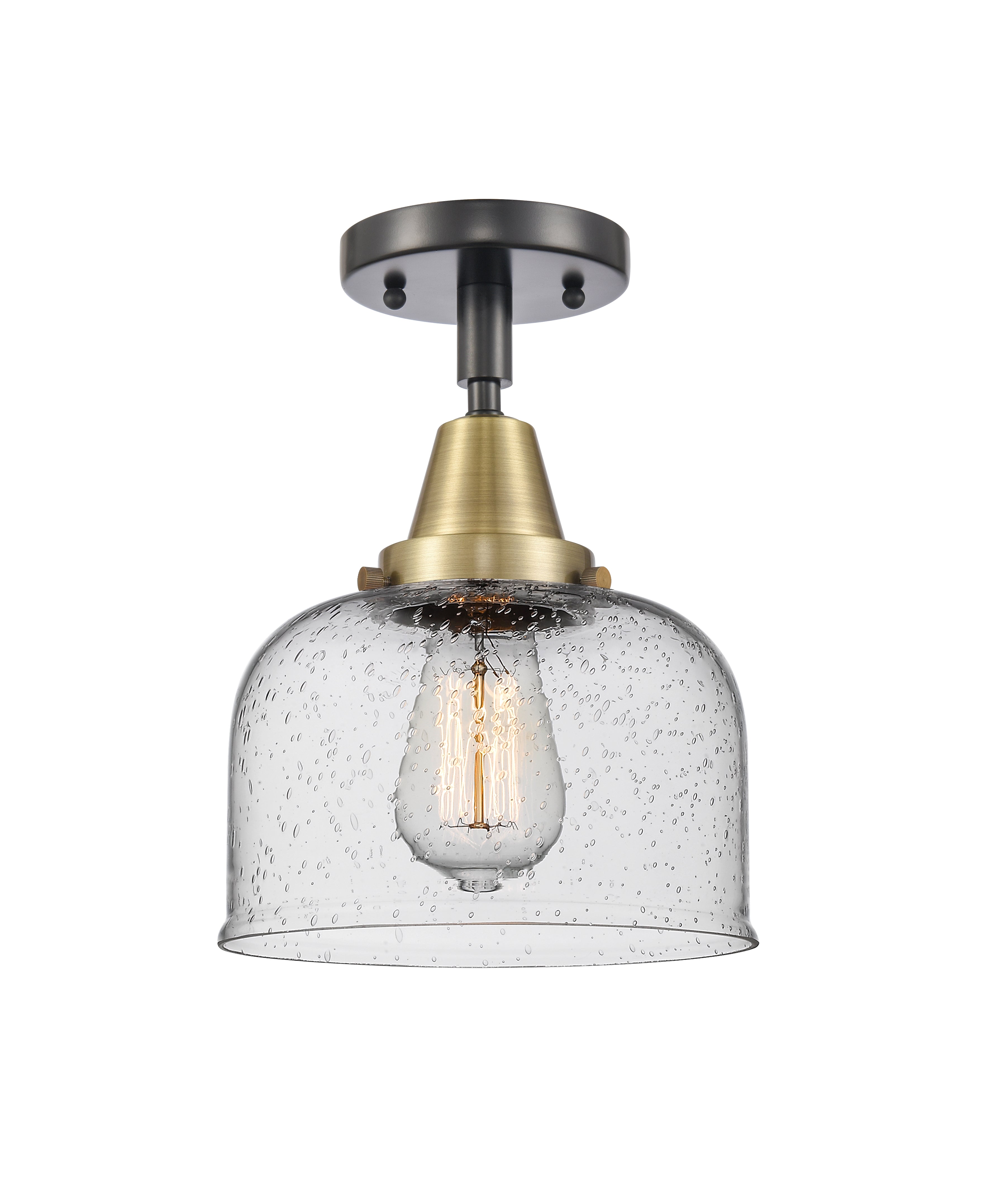 Caden Semi-Flush Mount Brushed Satin Nickel