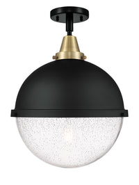 Caden Semi-Flush Mount Brushed Nickel Glass