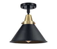 Caden Semi-Flush Mount Brushed Satin Glass