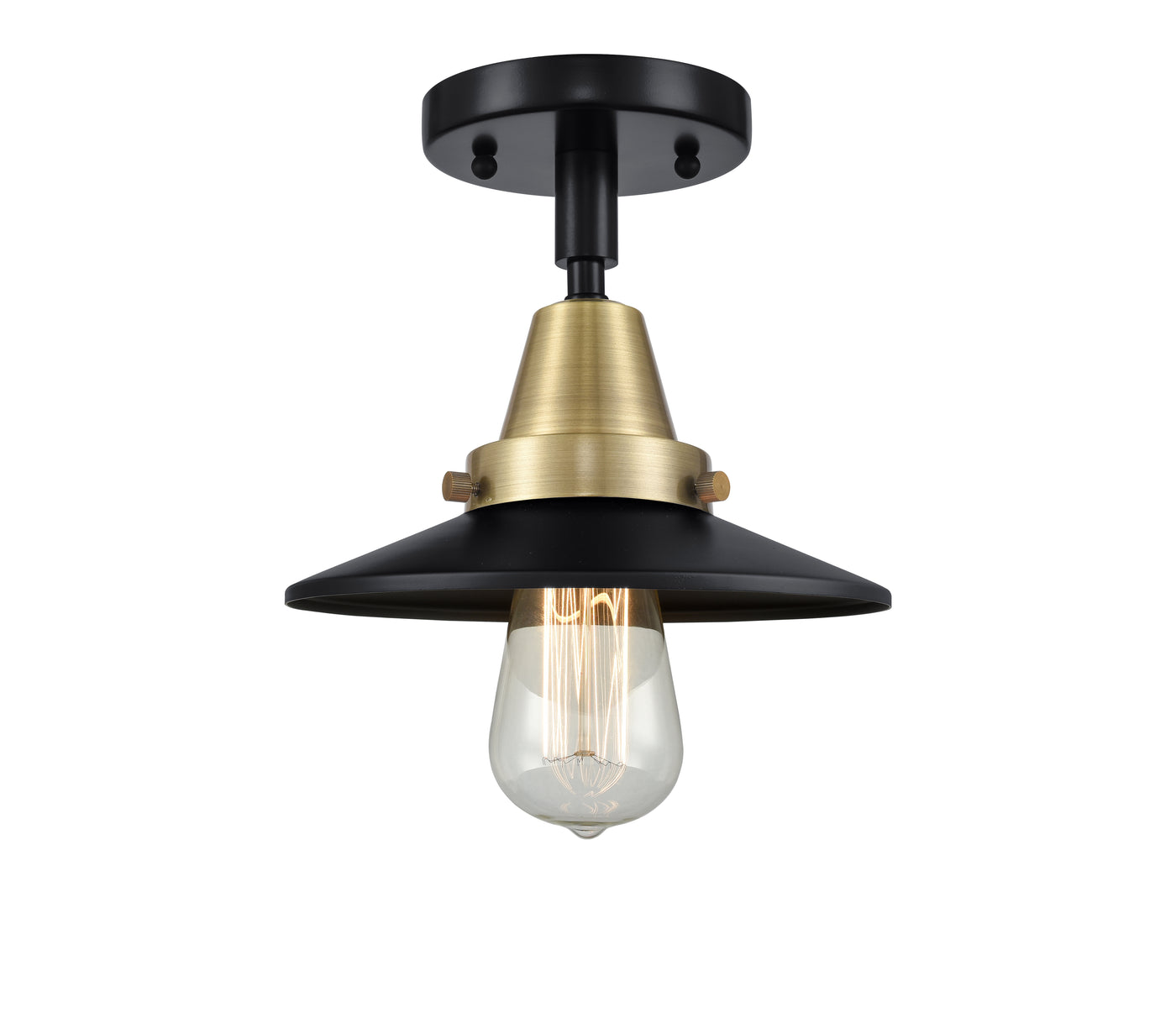 Caden Semi-Flush Mount Brushed Satin Nickel