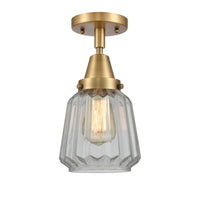 Caden Semi-Flush Mount Brushed Satin Nickel