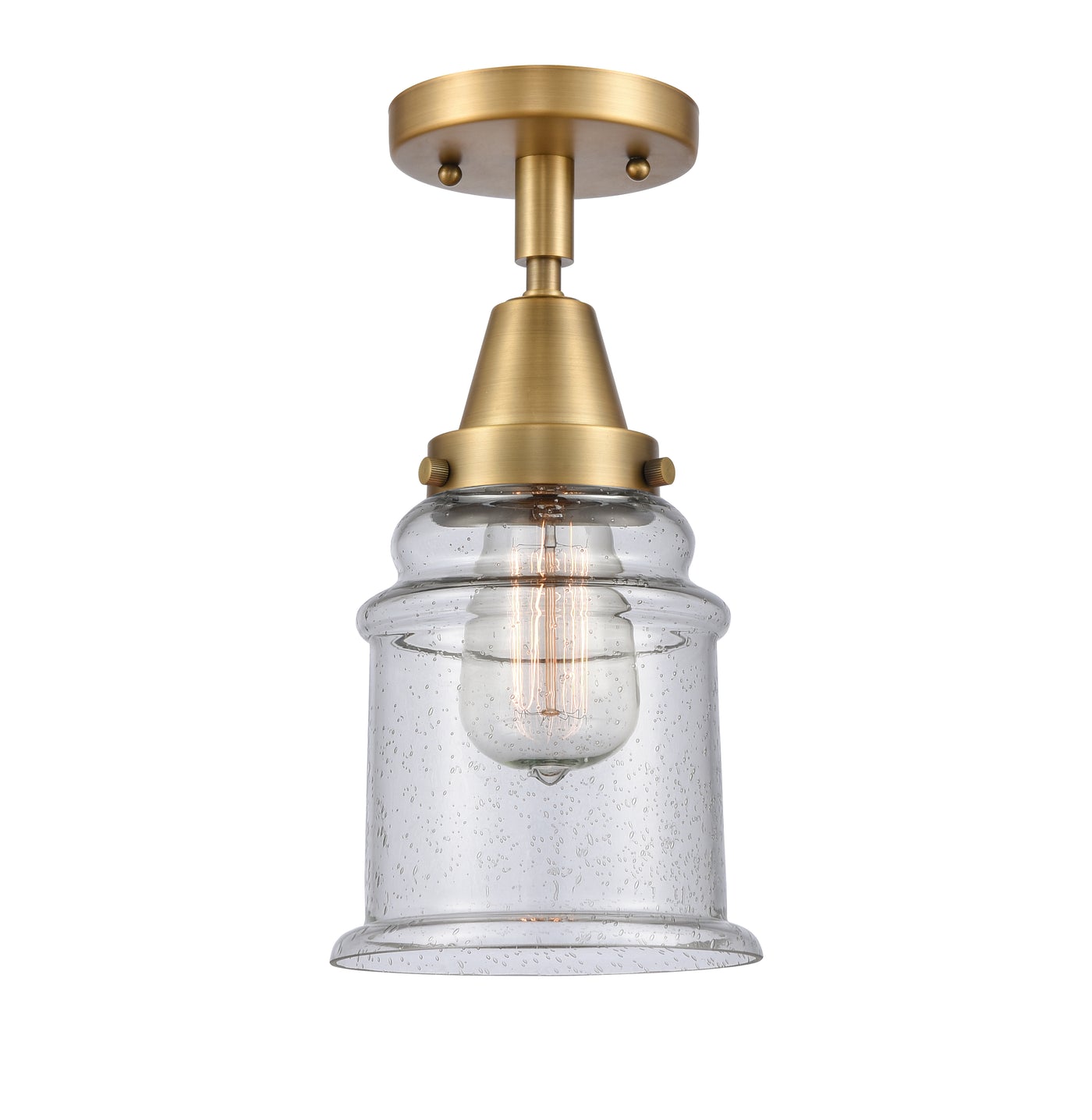 Caden Semi-Flush Mount Brushed Satin Nickel