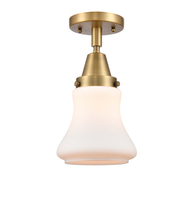 Caden Semi-Flush Mount Seedy Glass Nickel