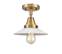 Caden Semi-Flush Mount Brushed Nickel Glass