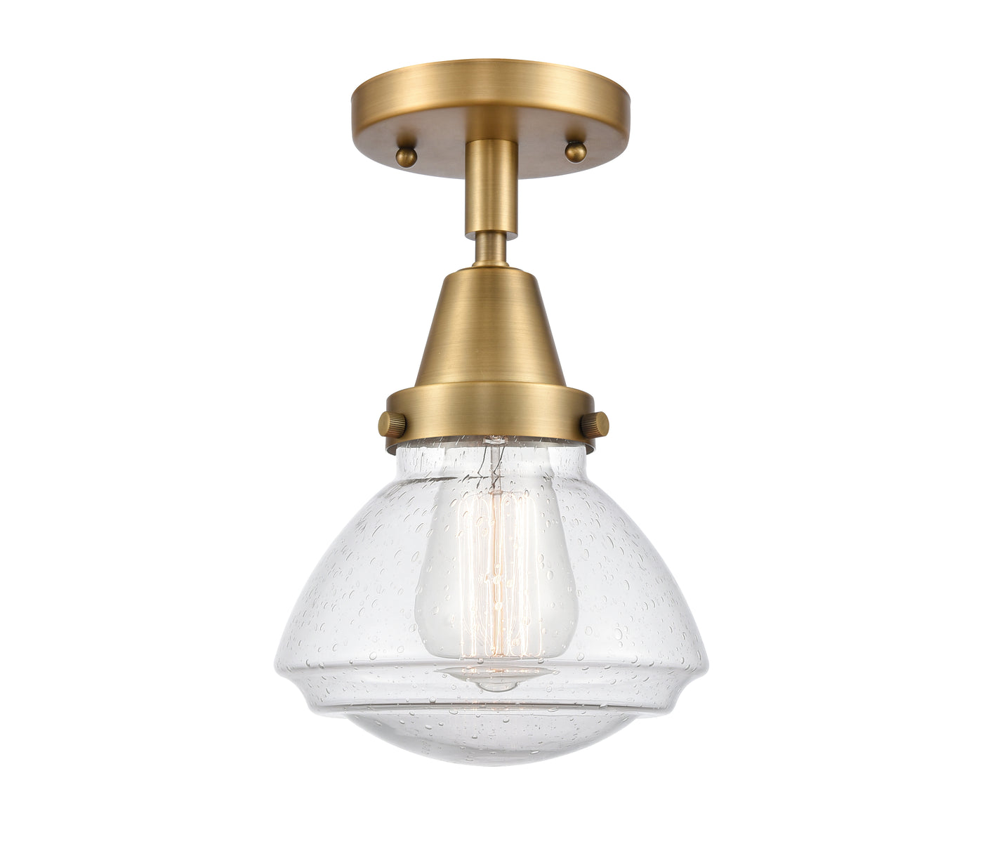 Caden Semi-Flush Mount Brushed Satin Nickel